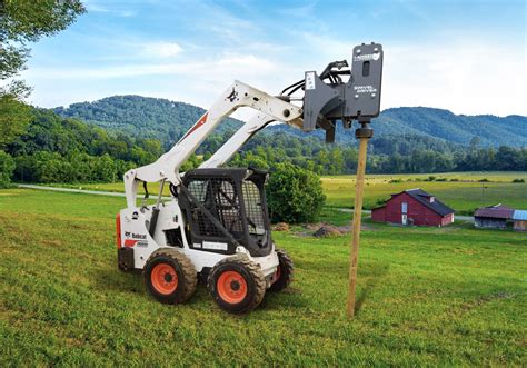 skid steer vibrating steel post driver|skid steer post driver sale.